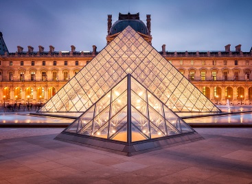 World Famous Le Louvre Museum in Paris, France